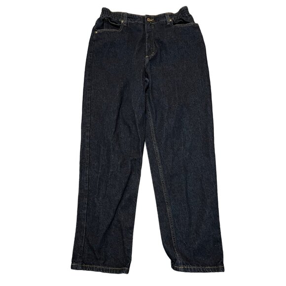 L.L. Bean Denim - L.L.Bean Womens Jeans Dark Wash Straight Leg Comfort Waist High Rise Classic 4